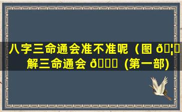 八字三命通会准不准呢（图 🦋 解三命通会 🕊  (第一部) 八字神煞）